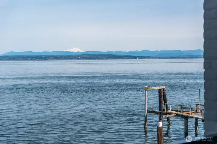 Views of mount Baker from front deck.