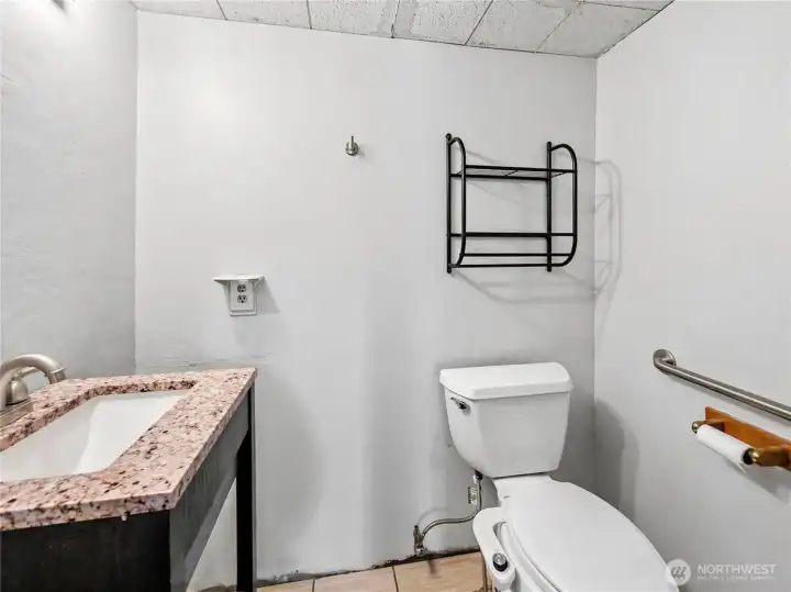 One half bath on the lower.