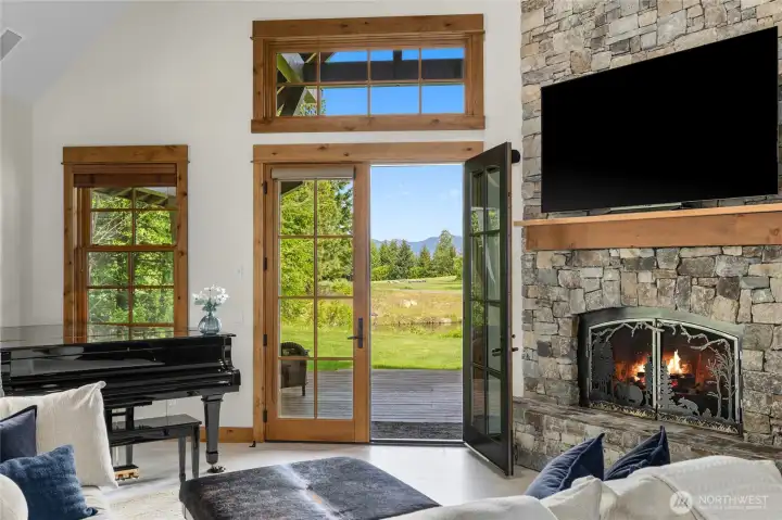 Step right outside to enjoy the views first hand.