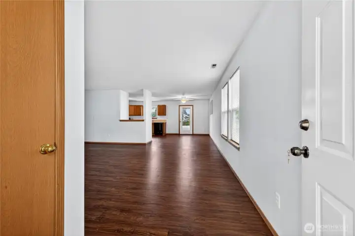 A coat closet is conviently located off the entry.