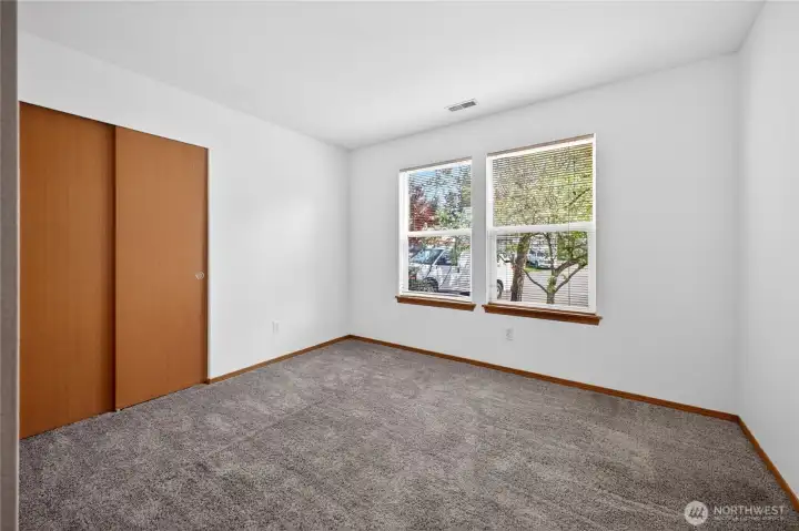 Both the second and thrid bedroom feature good size closets, fresh paint and easy access to the main bathroom.