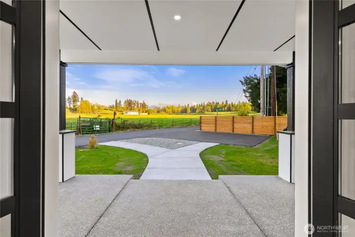 view from the front of the home