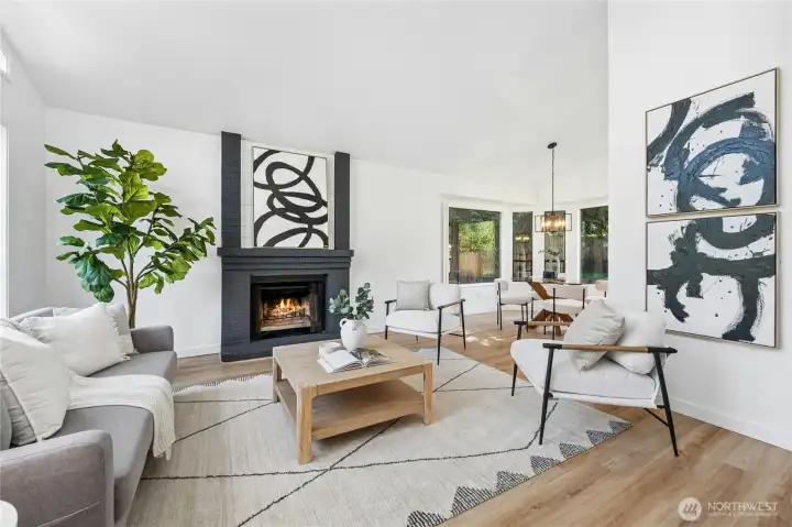 Open and inviting living spaces on the main level