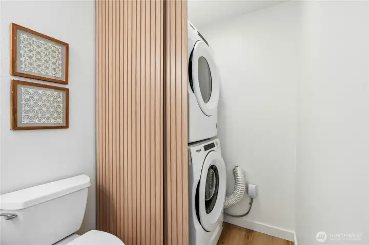Privacy slider for laundry