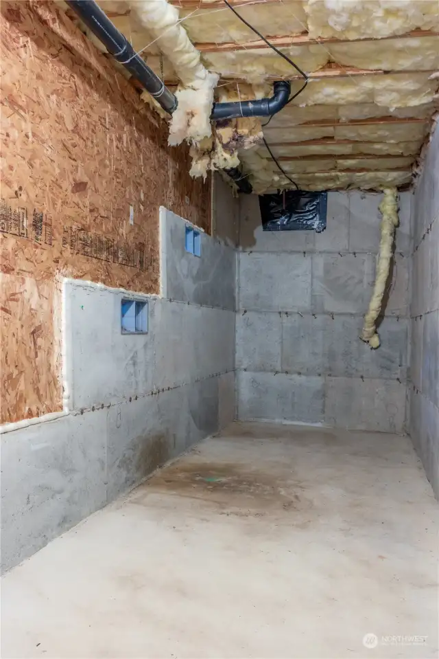 Secondary storage 'room' via crawlspace