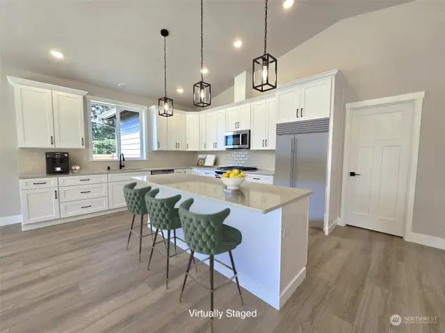 Virtually staged photos of same home plan