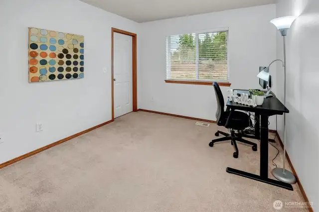 Bedroom #3 with walk-in closet.