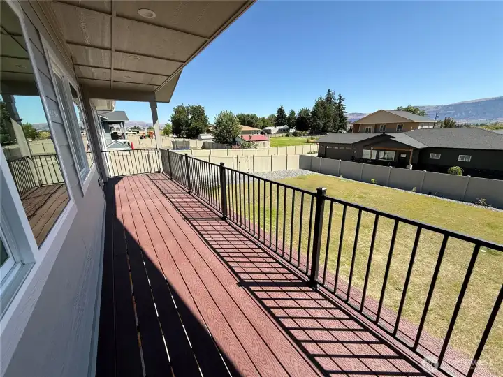 Covered deck looking SE