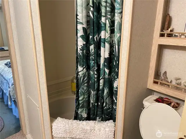 Spacious 3/4 bath.