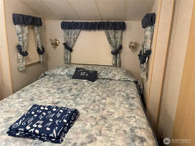 The primary bedroom.