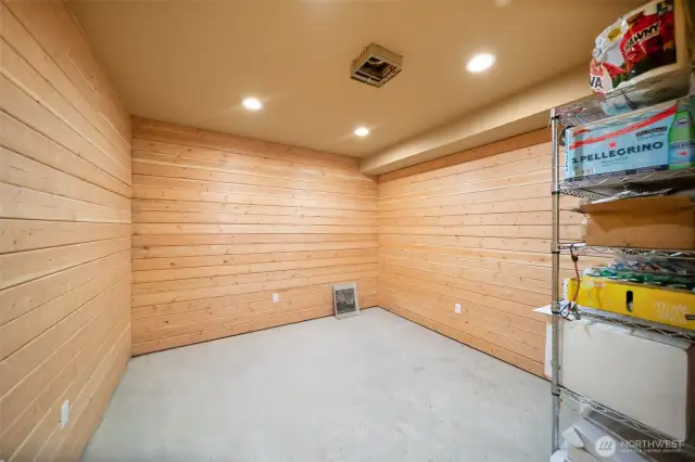 Finally garage area has adjacent storage/shop space on opposite side of and adjacent to main floor bathroom.
