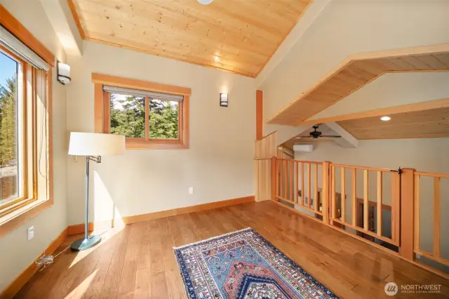 The loft is a great spot to take in the territorial views and contemplate deep thoughts.