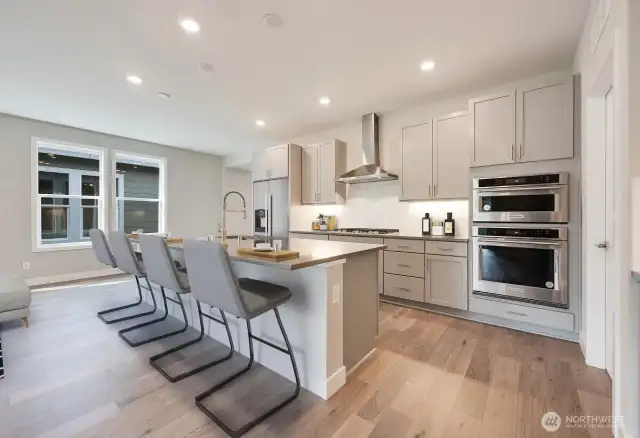 Virtually staged kitchen