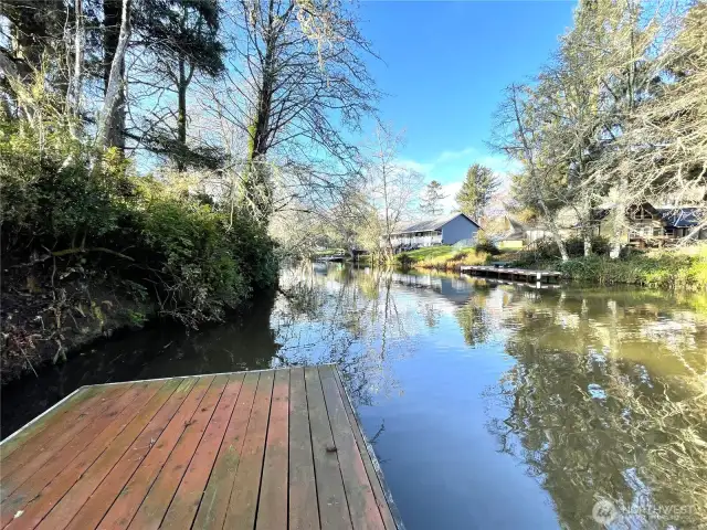 Canal with dock