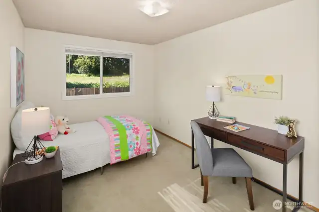 Upstairs back corner Bedroom
