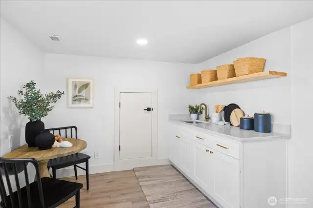Bonus room wet bar