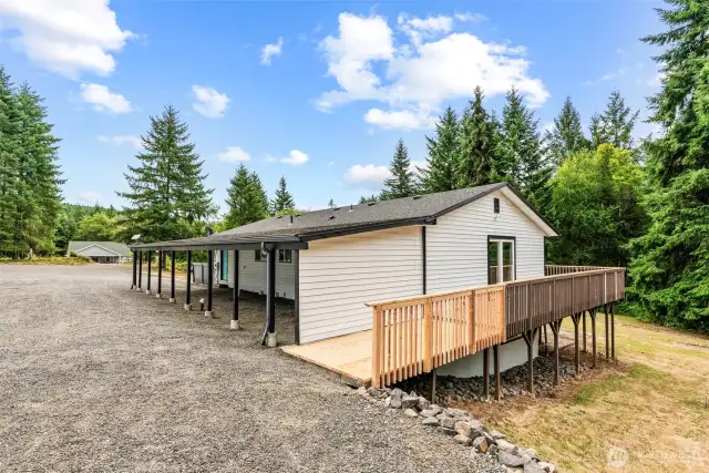 carport wrap around deck