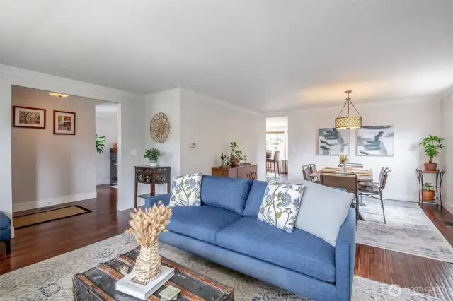 Main living space immediately off entrance