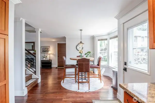 Eat-in kitchen for additional, relaxed dining