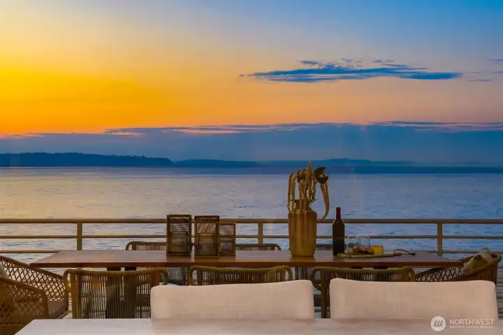 This picture was taken from inside the home on the main level and showcases the mesmerizing and unobstructed views.