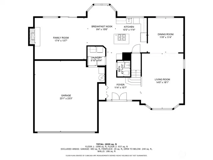 Main floor floor plan