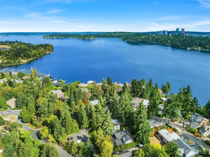 Coveted Private North End location with quick access to Seattle and Belleve