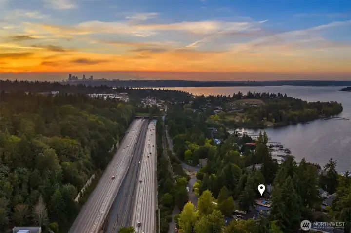 Mercer Island connecting Seattle and Eastside -- this home perfectly located for access in both directions