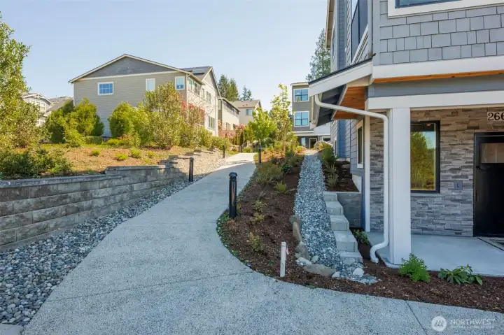 Sunset Court walkways