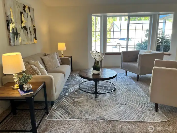 Nice size sitting area