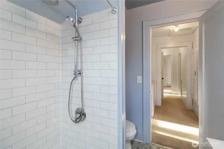 Upstairs Bathroom- Walk In Shower