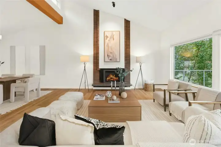 The clerestory windows are great to bring in the eastern light and provide architectural interest