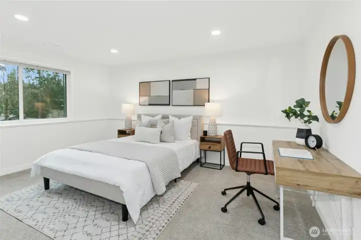 Bedroom 4 with large closet