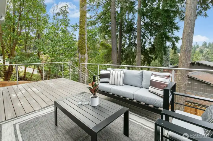 This tree house view is a sigh to behold!