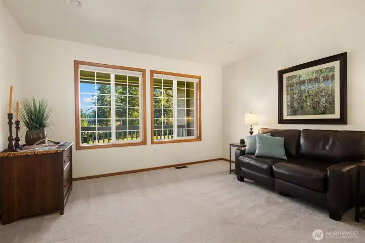 Marge Main floor office/den with mountain view.