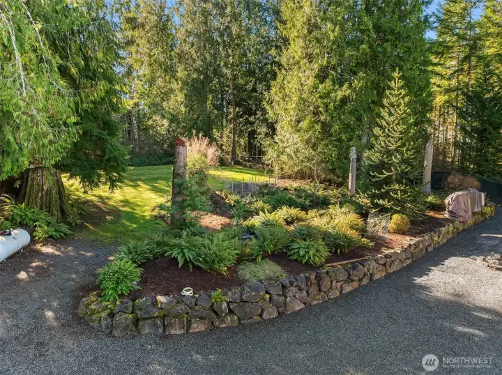 Beautiful landscaping.