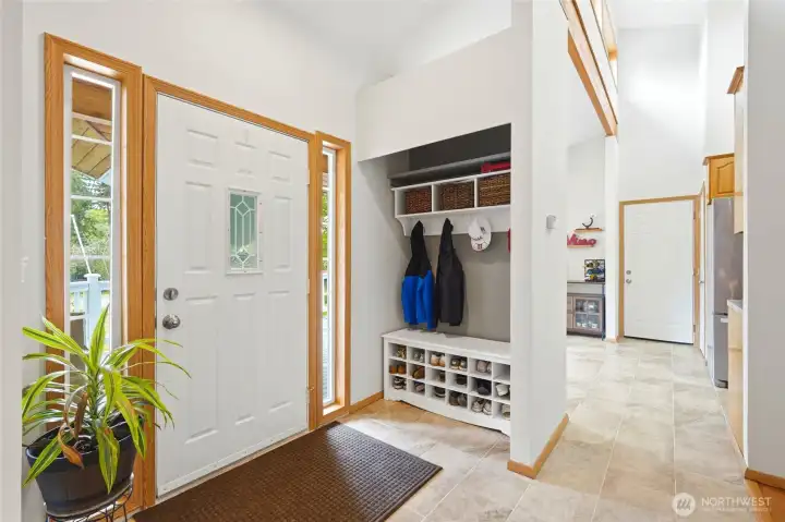 Spacious, open welcoming entry