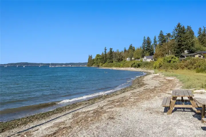 Over 1,000 of pristine, private community shoreline.