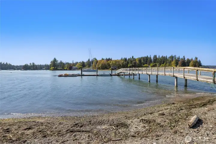 Deep water dock, great summer fun on popular Port Madison!
