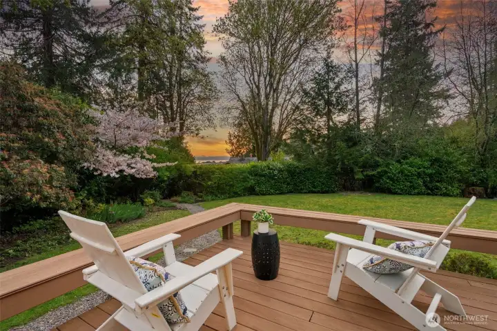 Dawn meditation with view to Point Monroe.