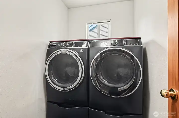 Upper level laundry area