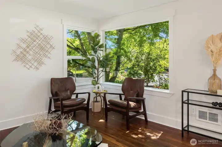 Living room in dappled sunlight Living room in dappled sunlight