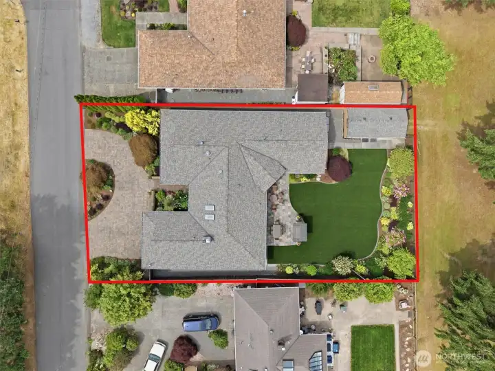 Bird's-eye view of this exceptional property.