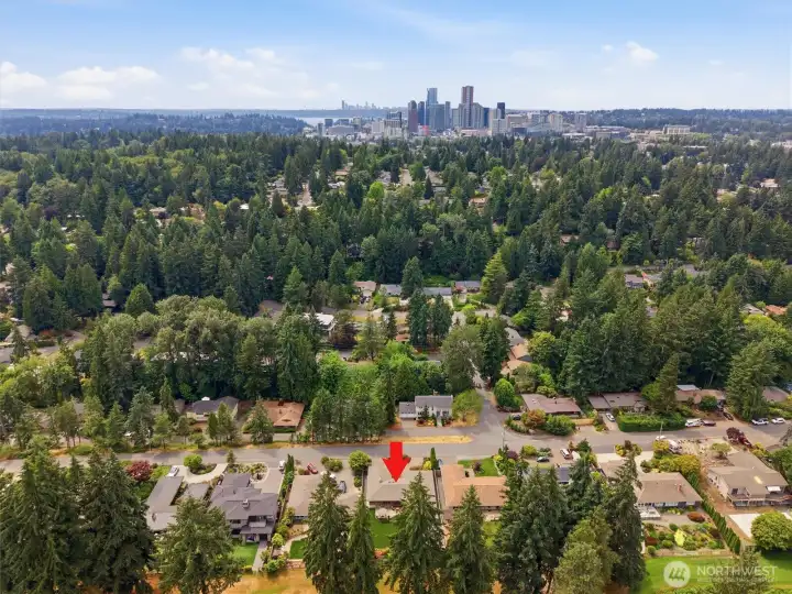 Close to Downtown Bellevue's world class dining, shopping, & light rail!