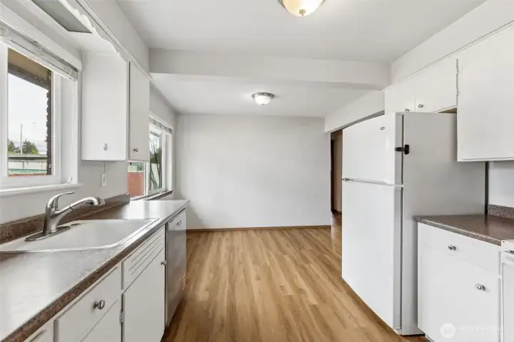 Very spacious kitchen with newer diswasher.