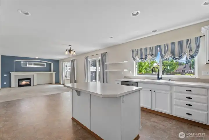 Kitchen and family room area - so popular!