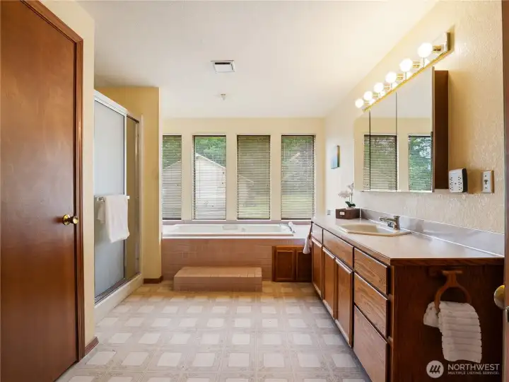 Spacious Primary Bath Designed for Relaxation Spacious Primary Bath Designed for Relaxation