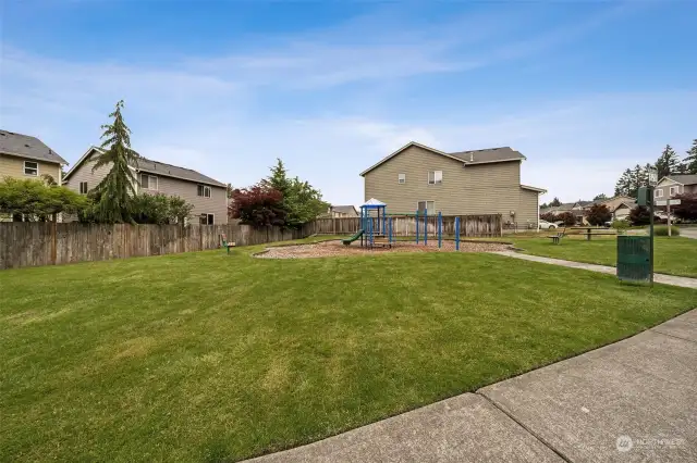 Community offers a nice park with play structure or room to run & play.