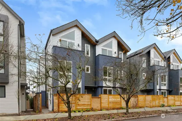 Welcome to Lotus II, a remarkable creation by Shelter Homes, nestled on the serene Mary Ave NW in Whittier Heights. This contemporary exterior features bold architectural lines, and sophisticated textures. Note photos are of similar home 8045G.