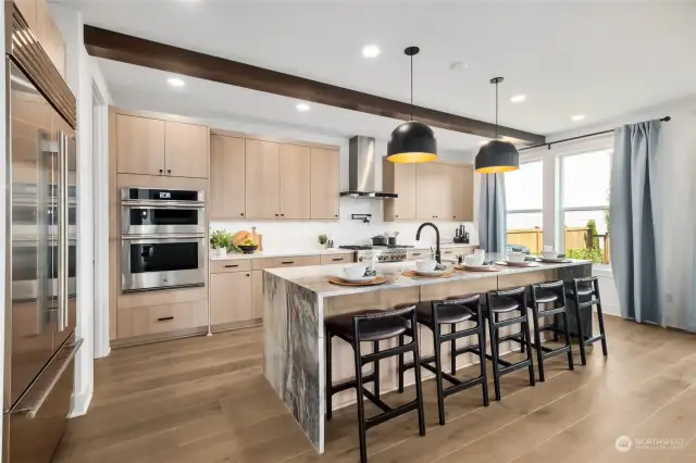 Picture of Kitchen is from Model Home.  For illustration purposes.  Colors and finishes may vary.