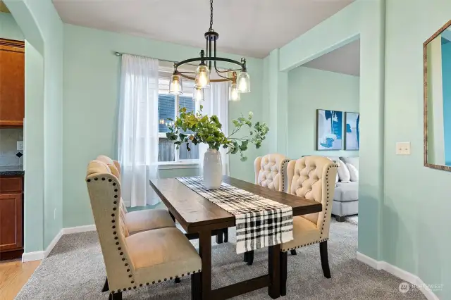 Formal Dining room between LR and Kitchen